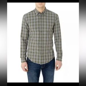 Hugo Boss Black Label Long Sleeve Shirt Rog 53 Button Down Sz M Slim Fit NWT$178